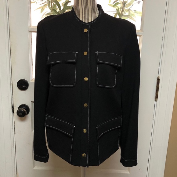 Rafaella Jackets & Blazers - Rafaella black blazer w/ contrast stitching